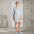 Powder Blue Giraffe Print Night Shirt