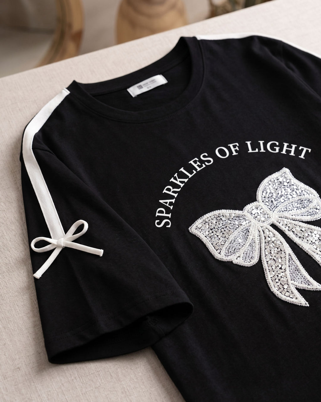 Women's Graphic Bow Two-Piece Loungewear Set