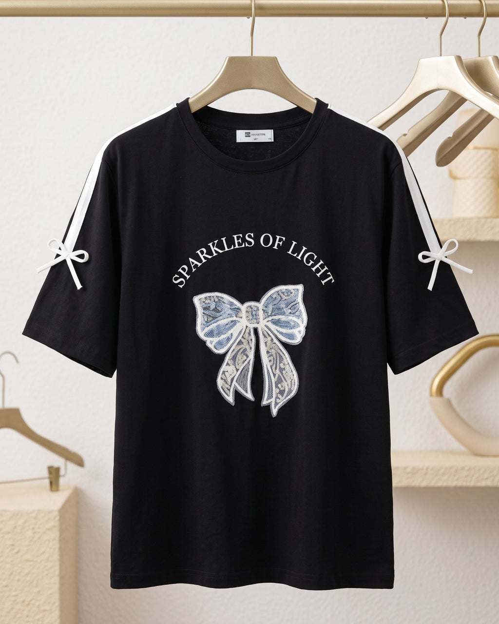 Women's Graphic Bow Two-Piece Loungewear Set