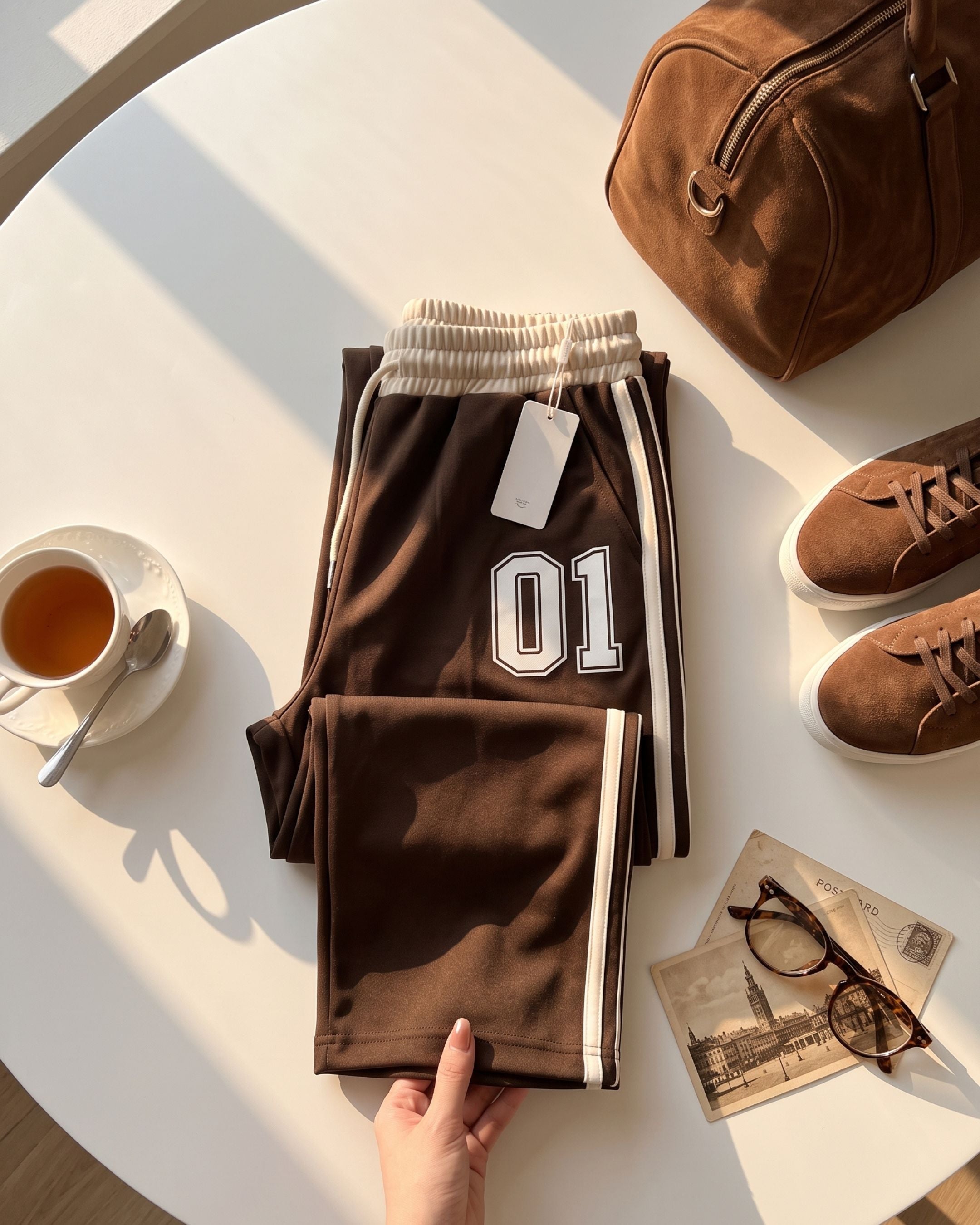 Women’s Wide-Leg Side Striped Trousers