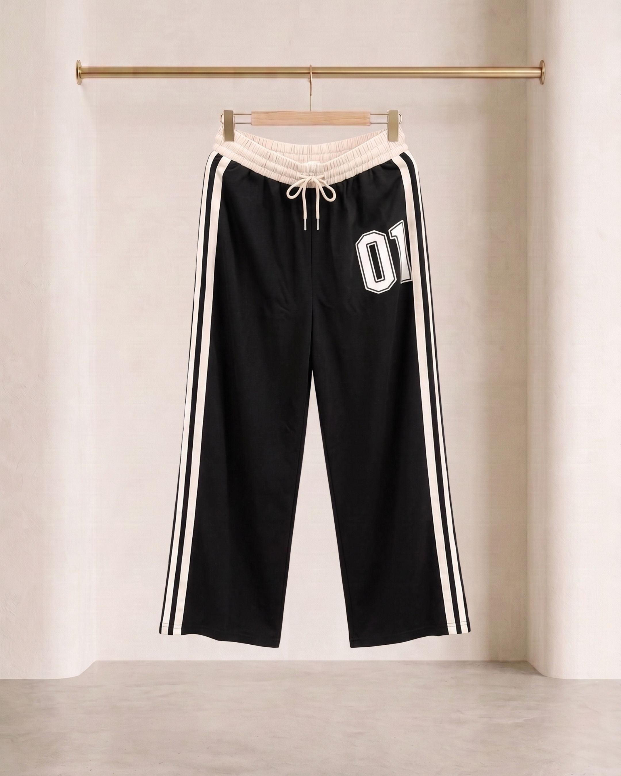 Women’s Wide-Leg Side Striped Trousers