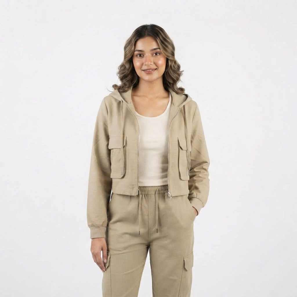 Hooded Zip-Up Track Suit (66191)