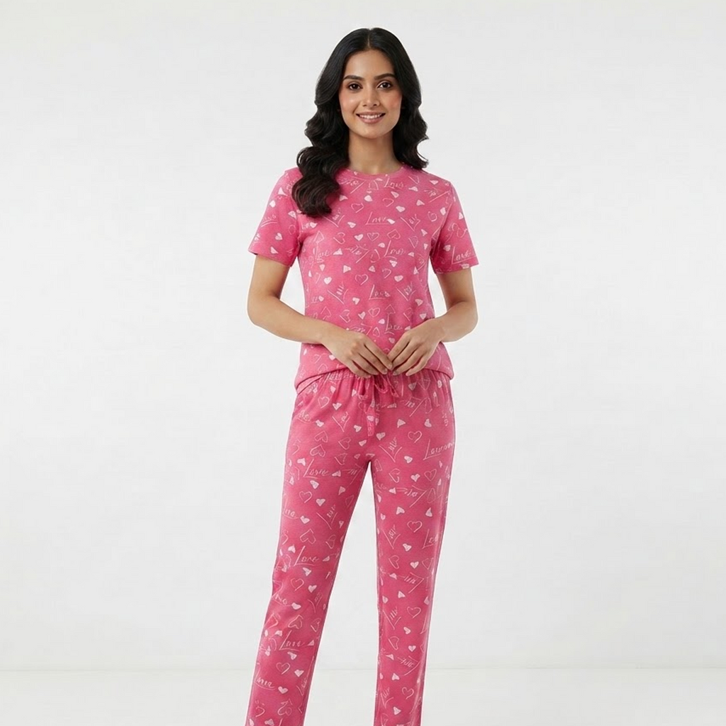 Print Cotton Night Suit