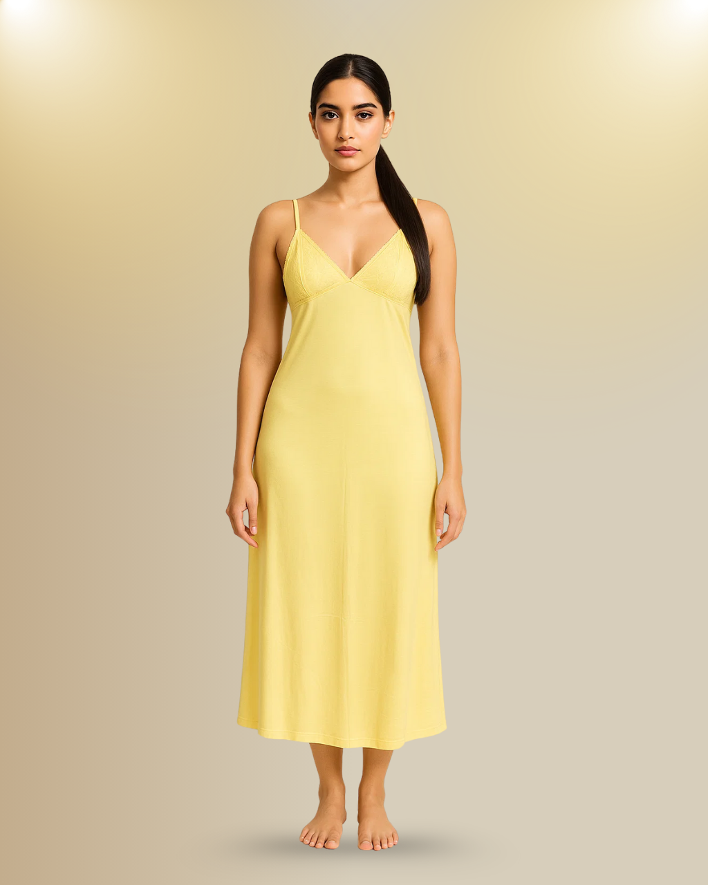 Yellow Long Nightie
