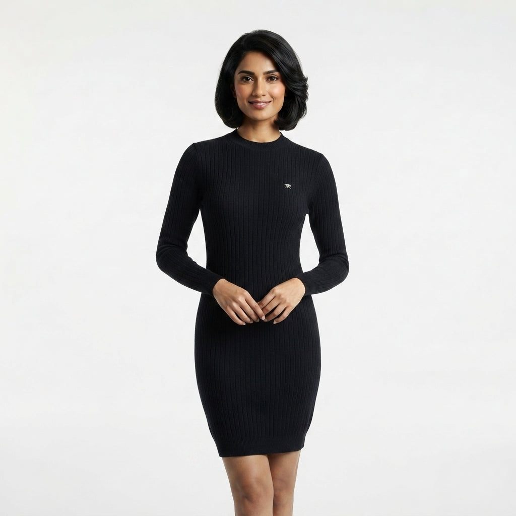 Casual Fitted Rib Dress (BD-02)