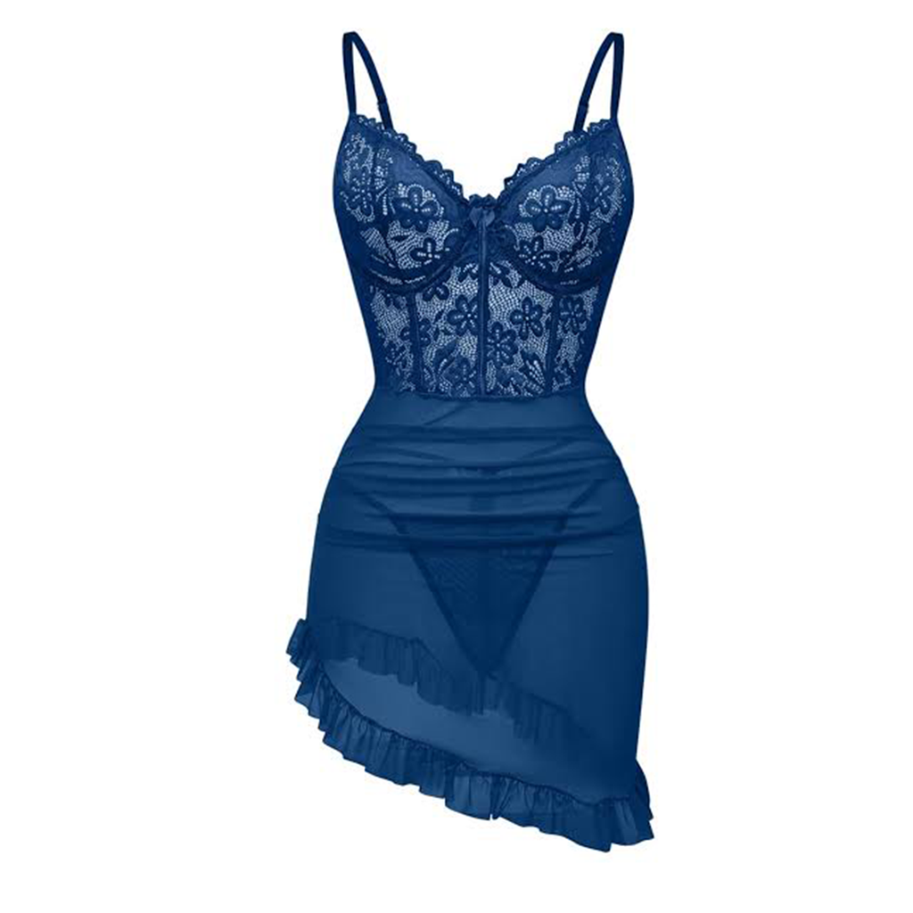 Lace Trim Babydoll (35430)