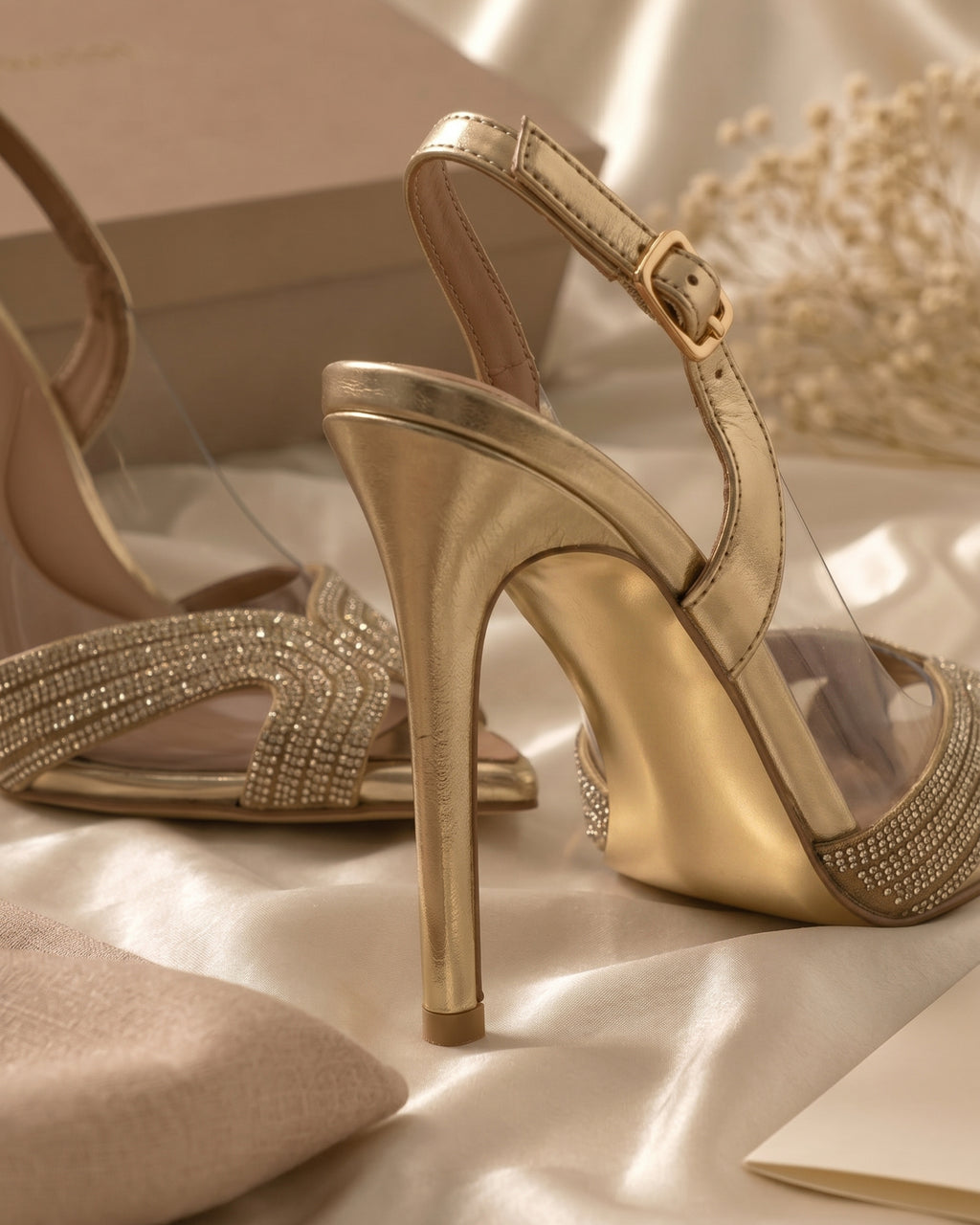 Celestial Crystal Stiletto Slingbacks