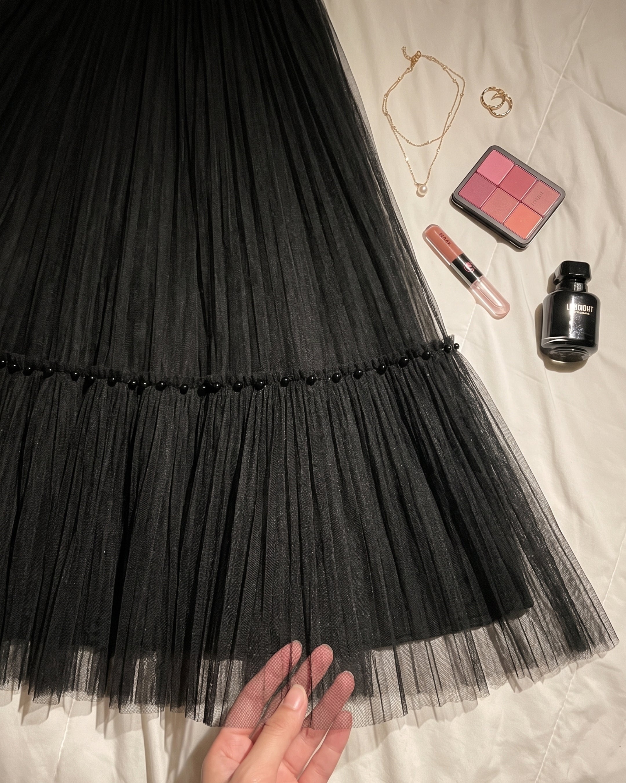 Whimsical Pleated Tier Skirt (3621)
