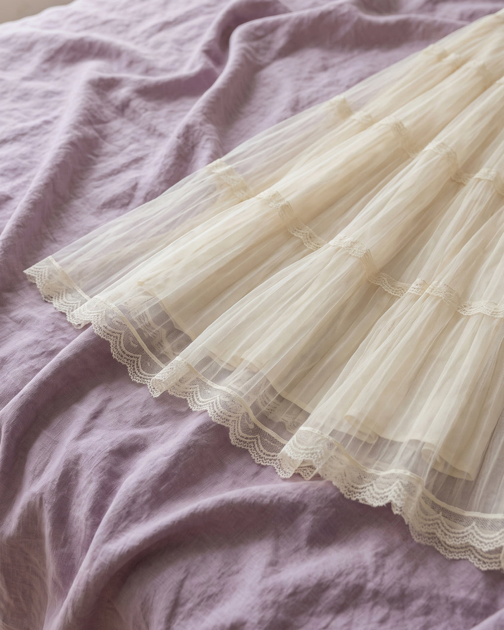 Ethereal Pleated Flare Skirt (2515)