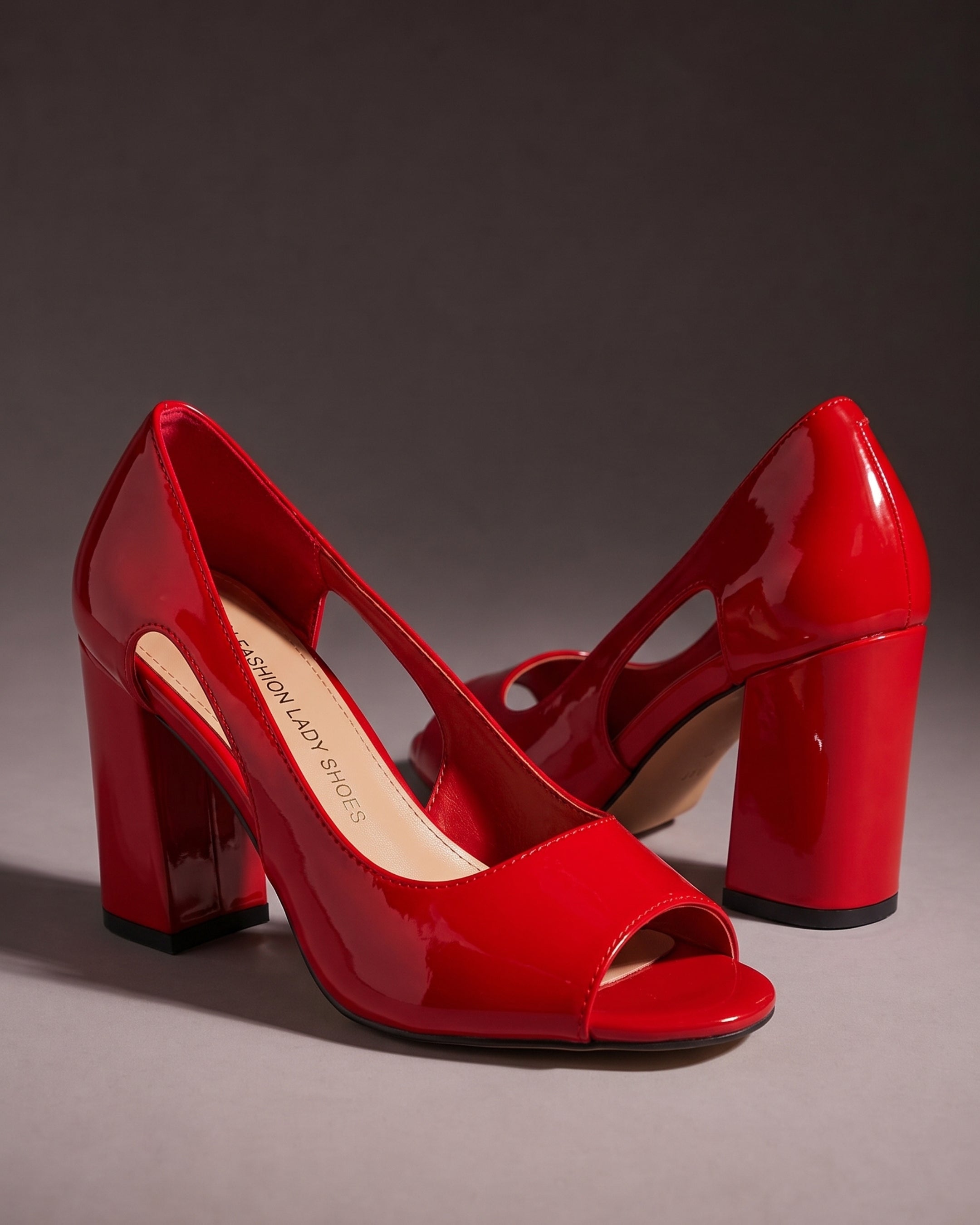 Modern Glam Side-Cutout Heels (CS-01)