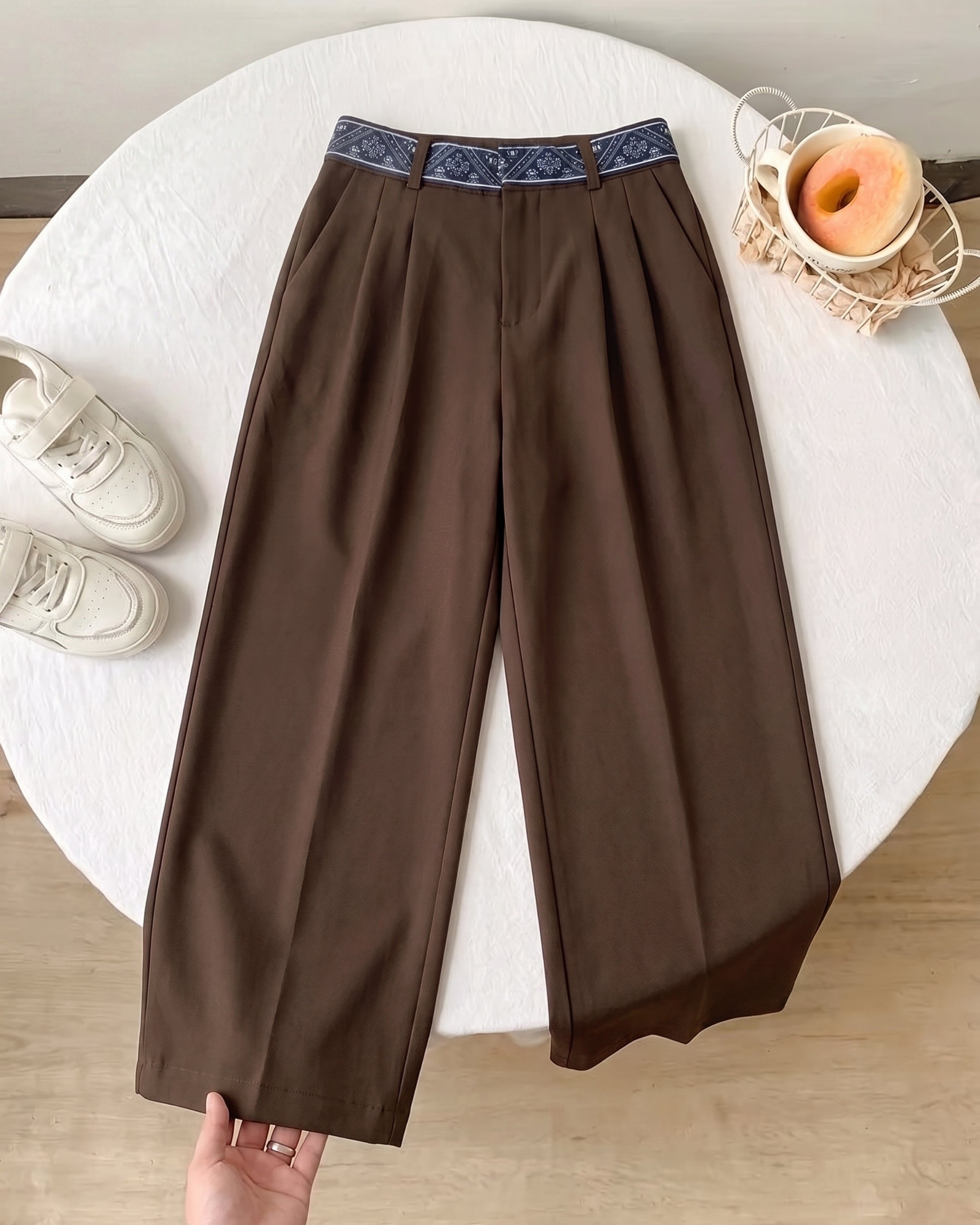 Wide Leg Pleated Trouser (TS-519)
