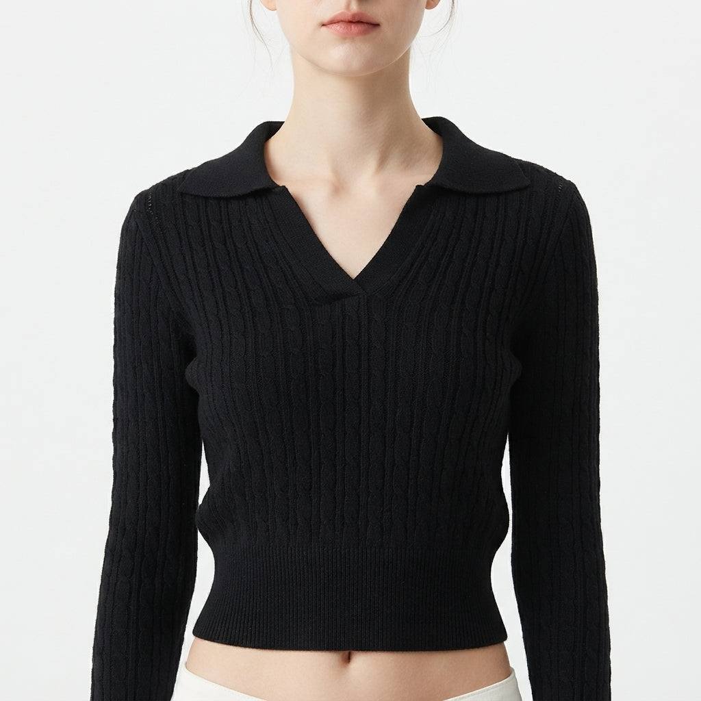 Whispering Contrast Top (S-158)