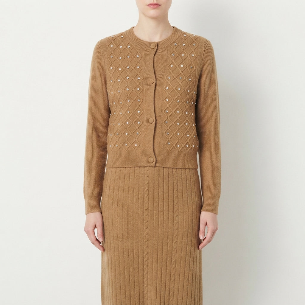 Embellished Cardigan Set (2068)