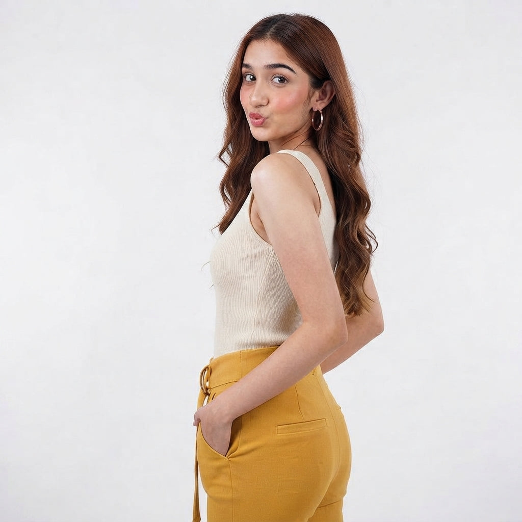 O-Ring Tie Waist Trouser (2808)