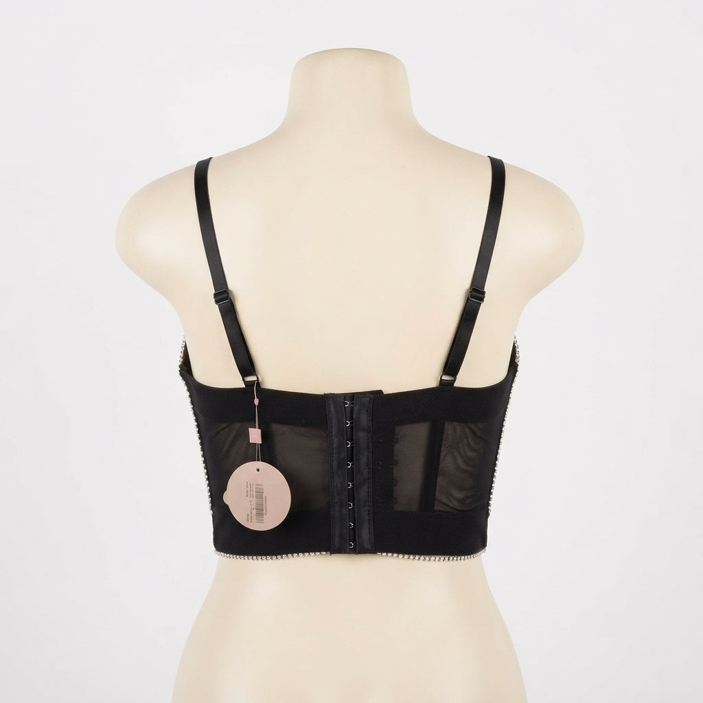 Crystal Tassel Corset Bralette (5004)