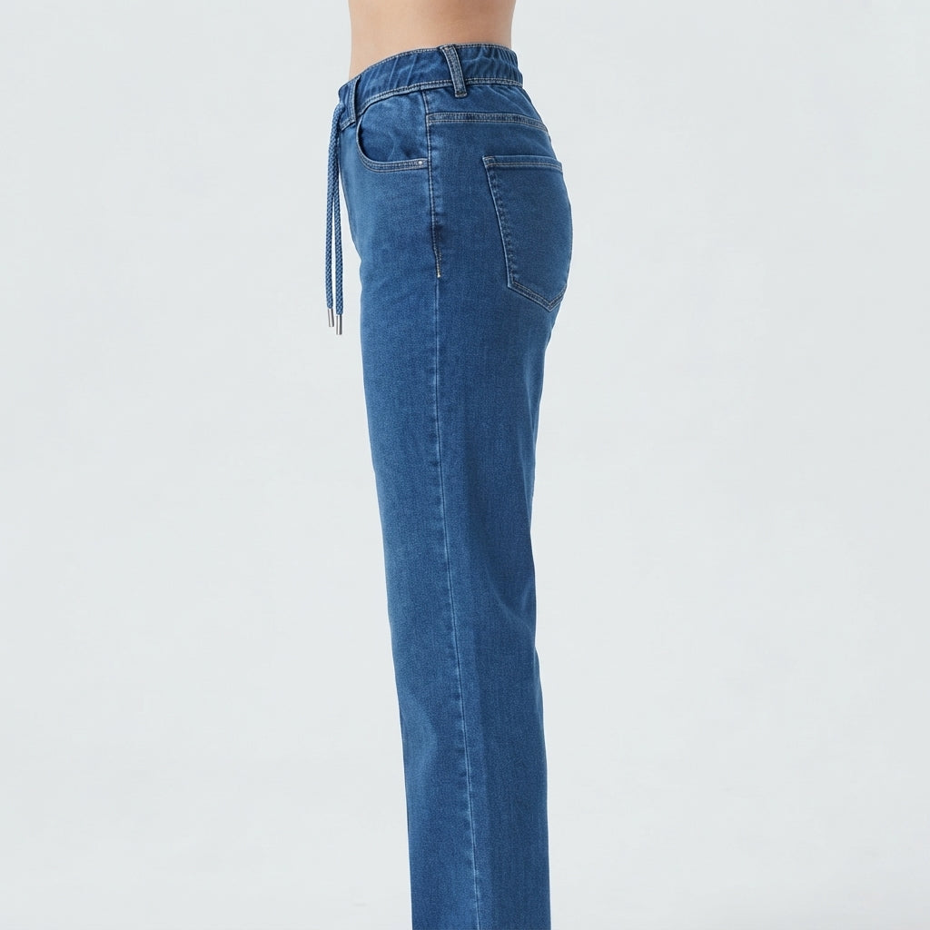 Elastic Waist Jeans (7270)