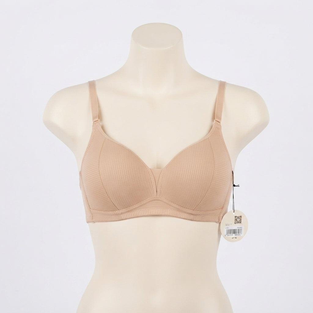 Soft-Touch Ribbed Lounge Bra (7866)