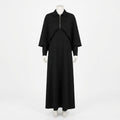 Layered Zip Collared Gown (VG-1719)