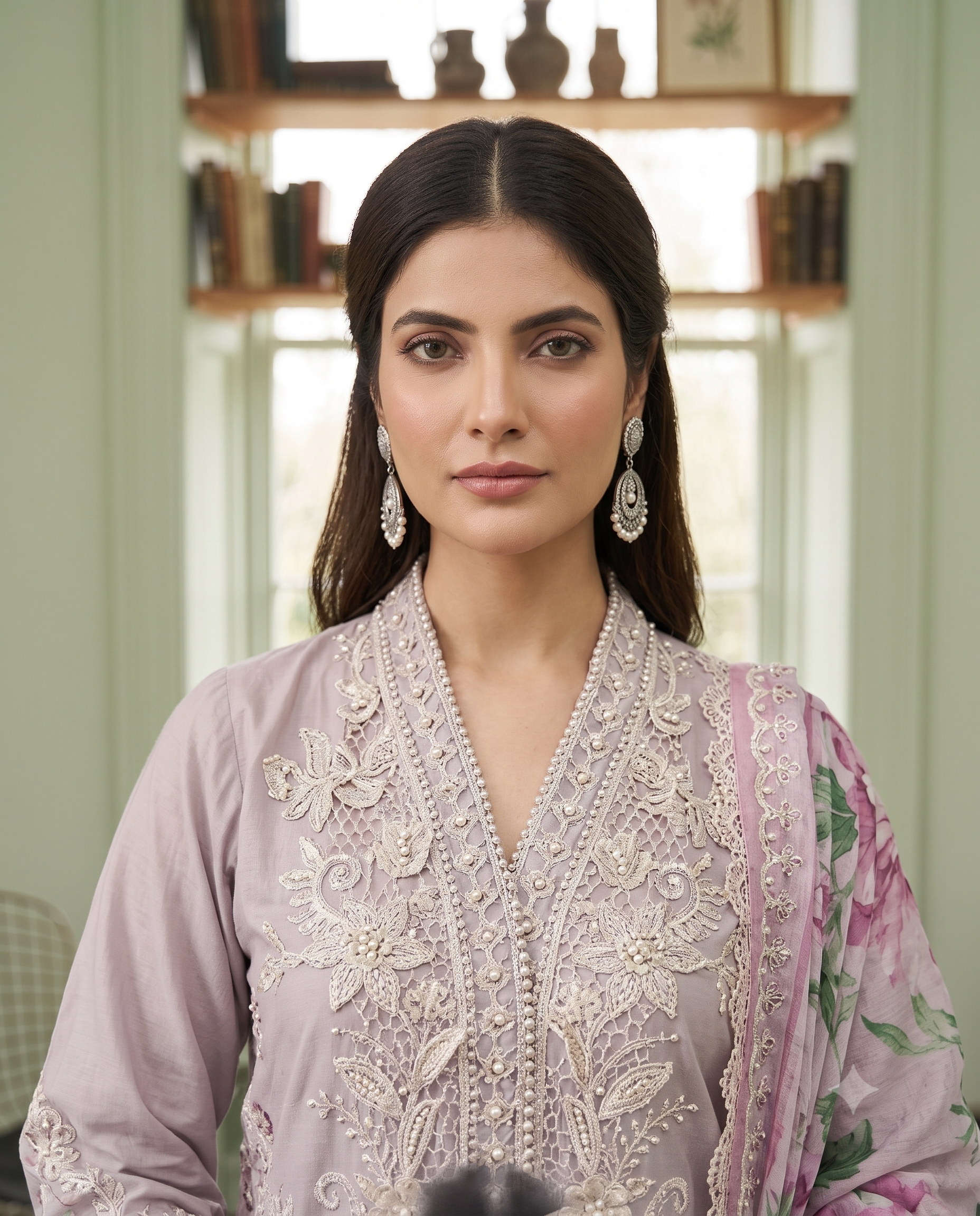 Lilac Mist Embroidered 3-Piece Set