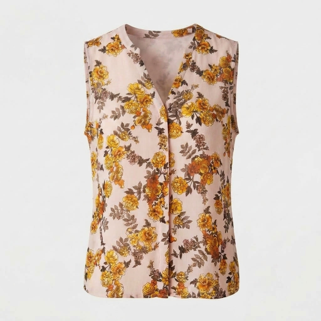 Summer Floral Tank Shirt