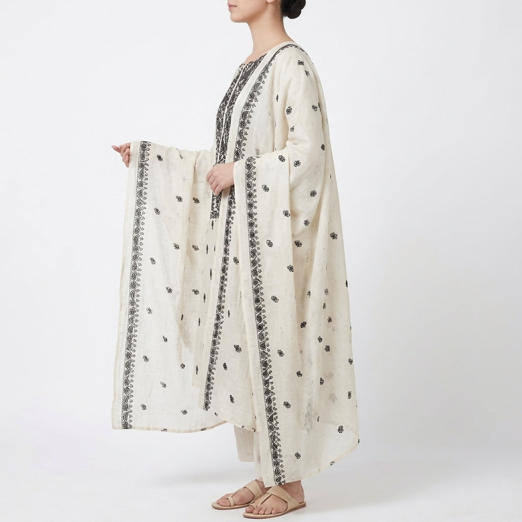 Khaddar Motif Outfit (BM-91)