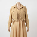 Layered Utility Maxi Dress (1911)