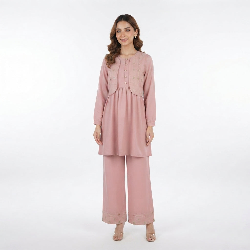 Waistcoat Kurti Set (VG-1674)