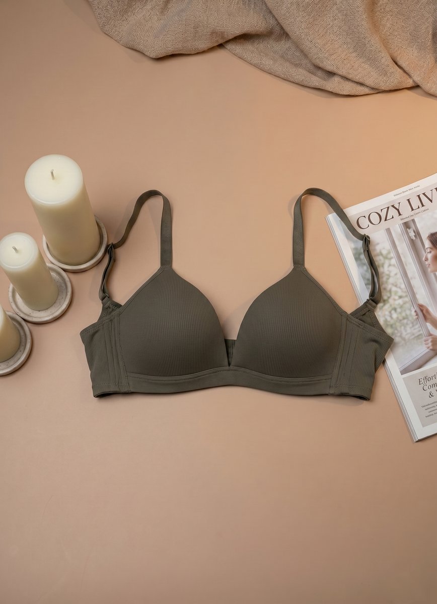Classic Seamless Soft Bra - Nude/Brown