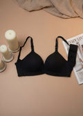 Classic Seamless Soft Bra - Black