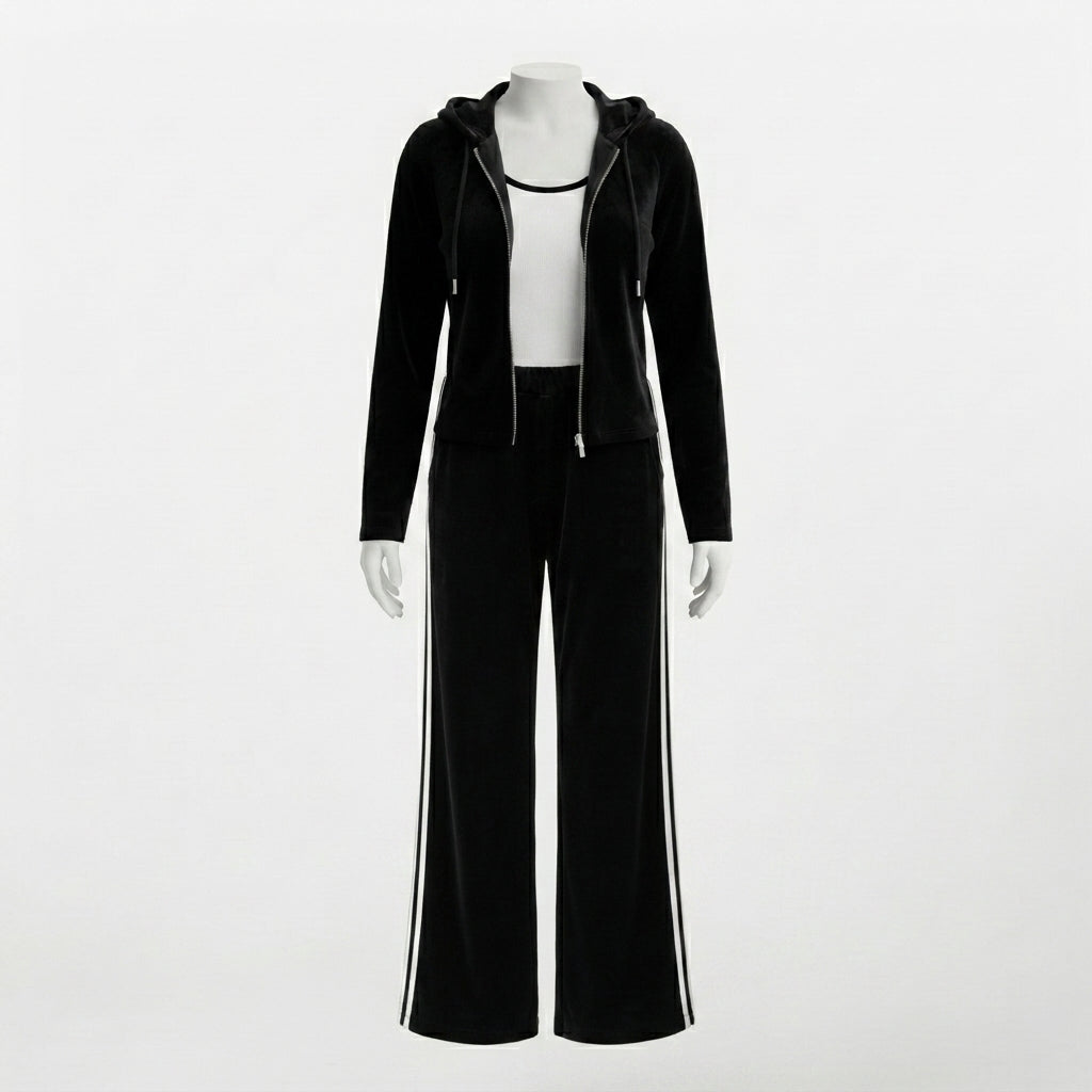 Velour Hoodie Set (VG-1594)