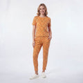 Short-Sleeve Top and Trousers Set