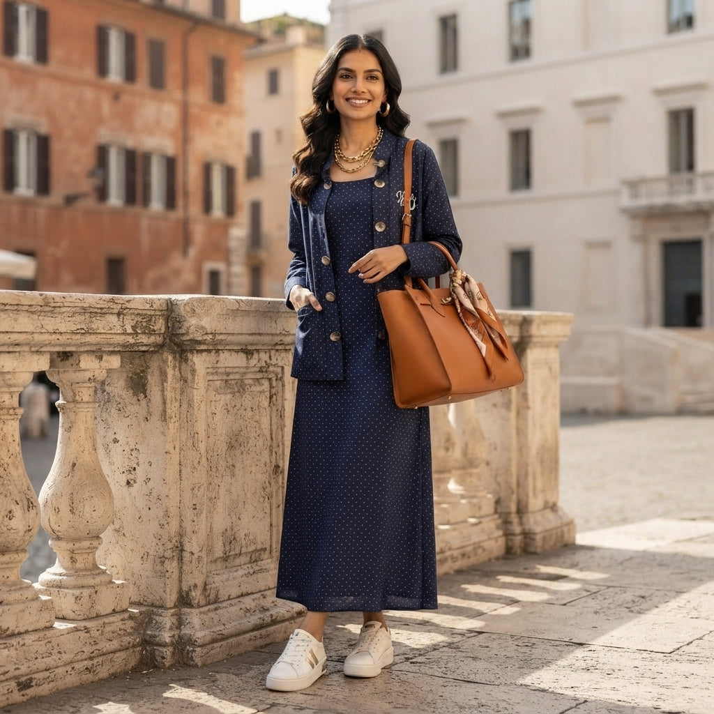 Polka Dot Maxi Set (2050)