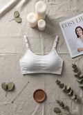 Smooth Contour Support Bra - Gray/White