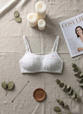 Breathable Everyday Essential Bra - Gray/White