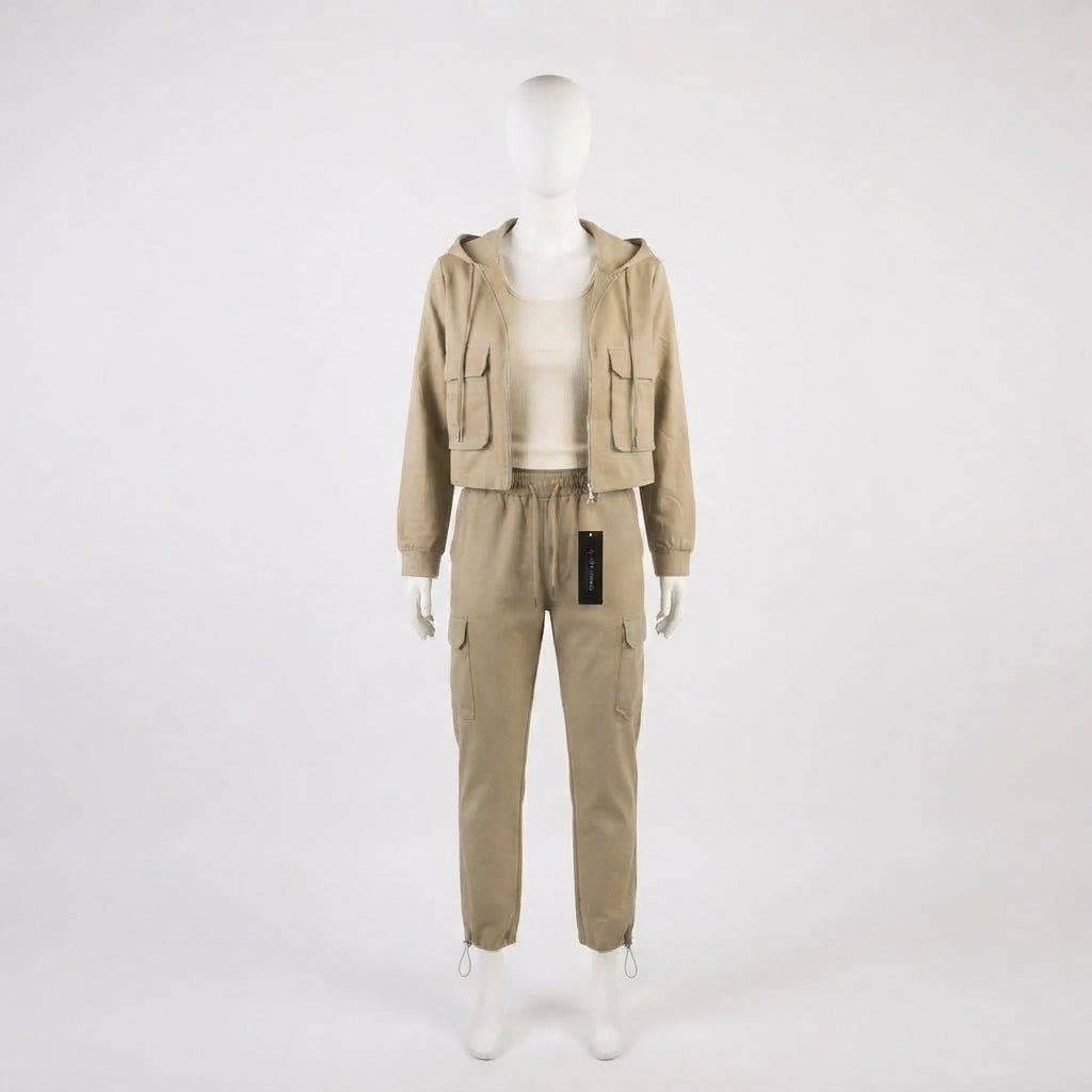 Hooded Zip-Up Track Suit (66191)