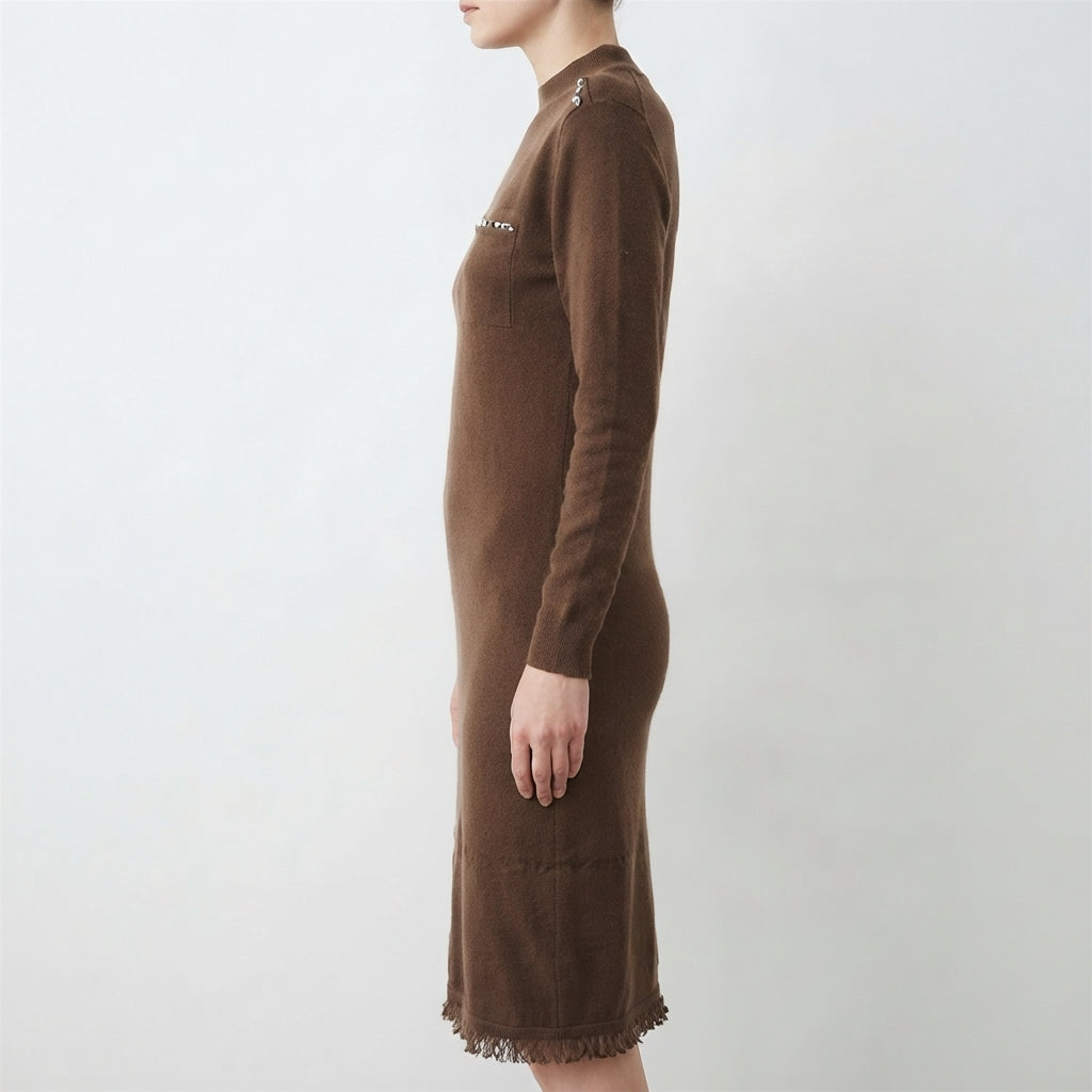Textured Winter Dress (5264)