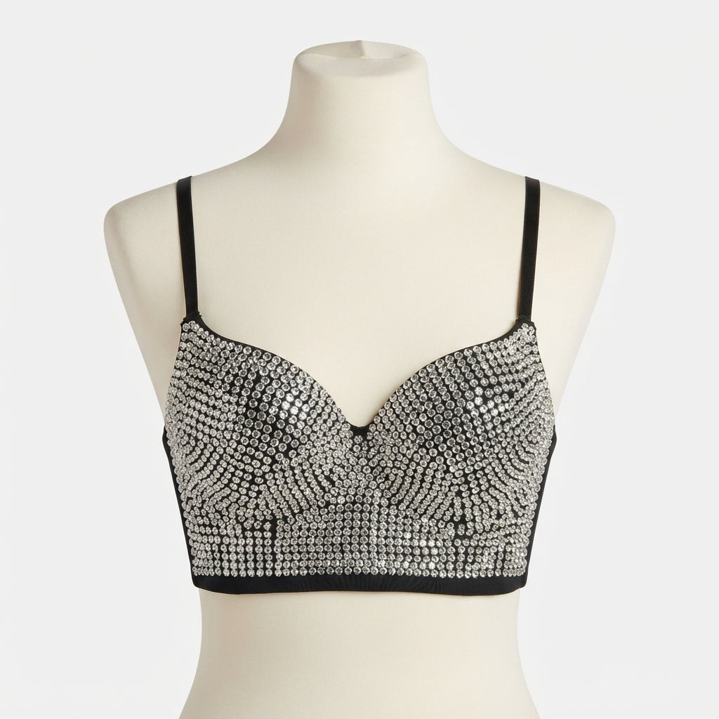Glamorous Rhinestone Party Bralette (25600)