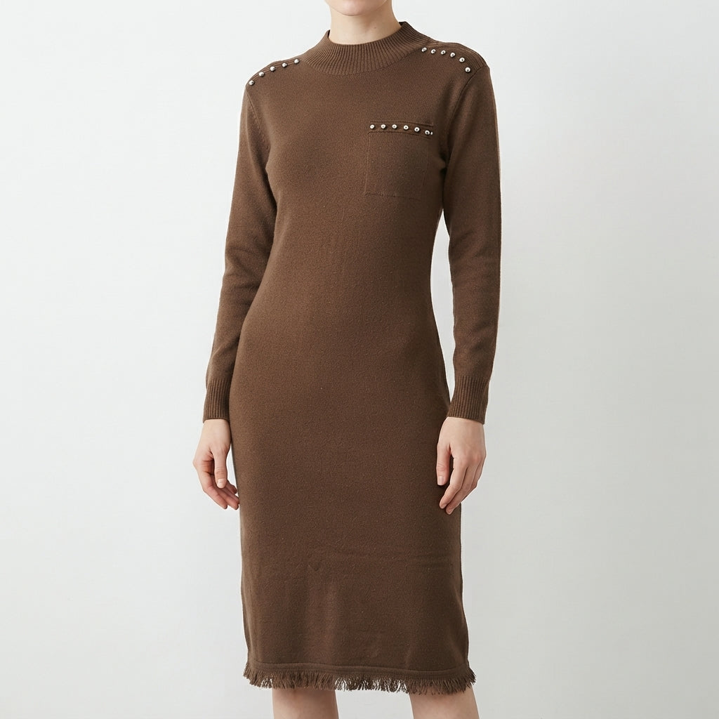 Textured Winter Dress (5264)