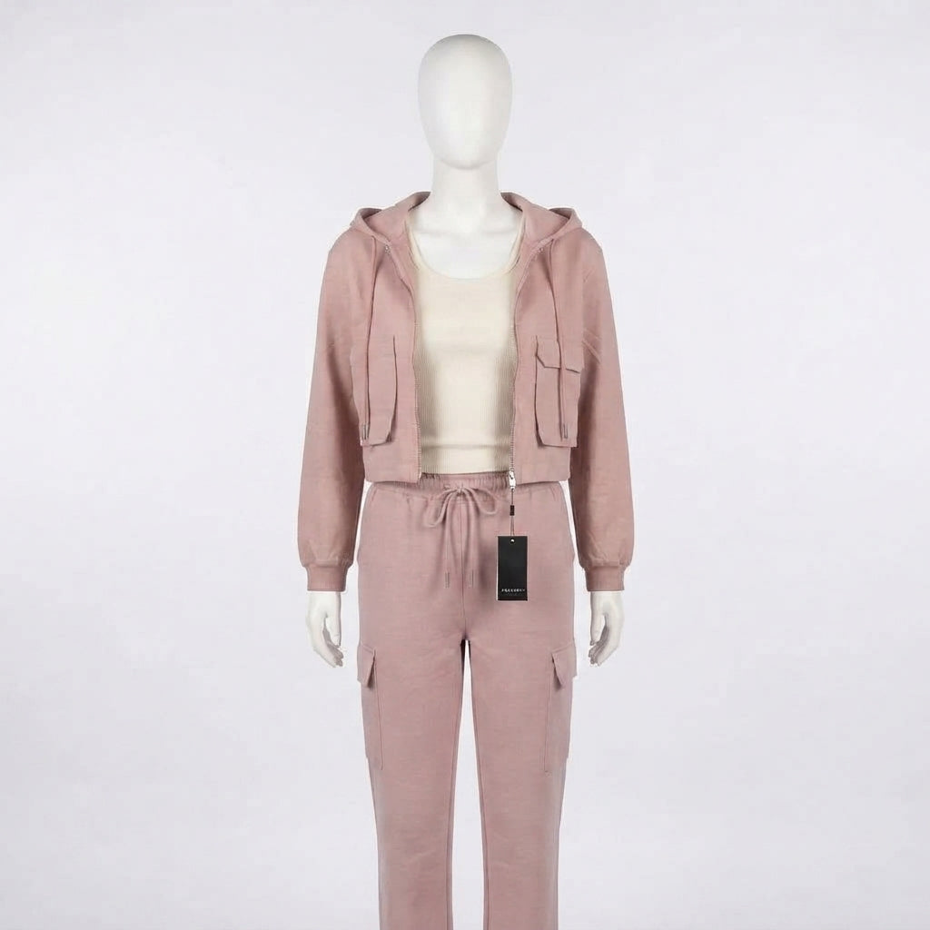 Hooded Zip-Up Track Suit (66191)