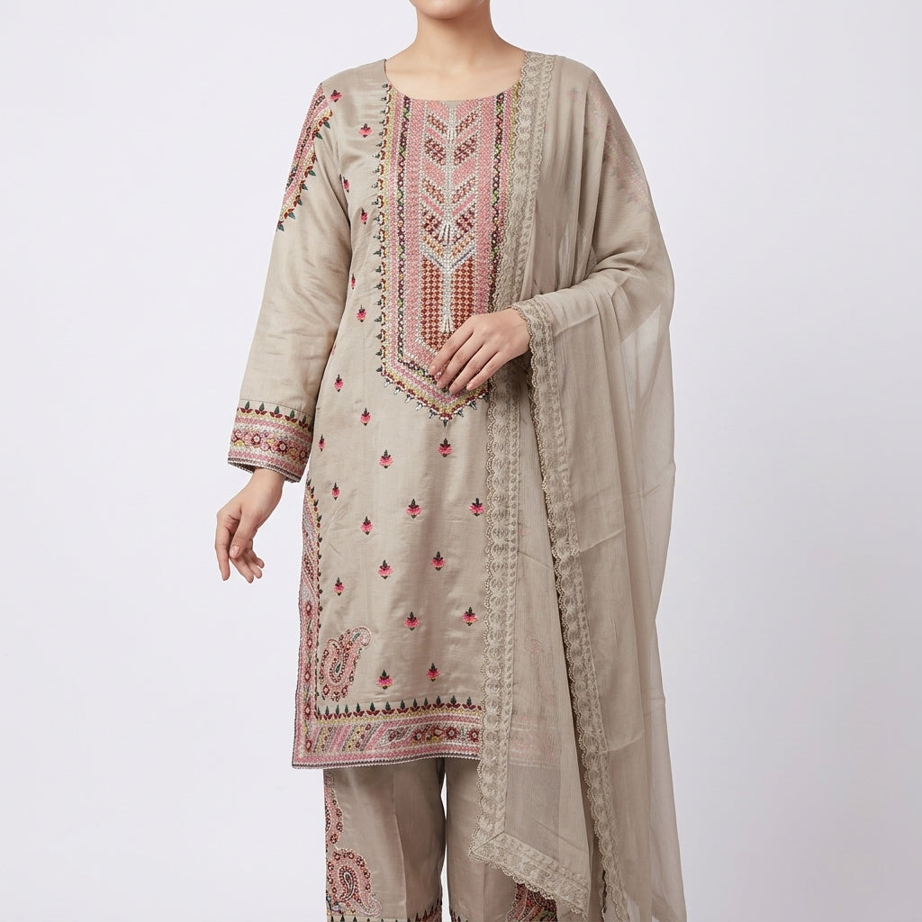 Printed Festive Ensemble (BZ-83)