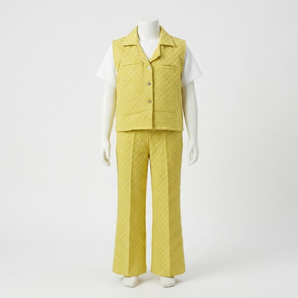 Girls Co-ord Set with Inner Tee (Kids 3-Piece codset)