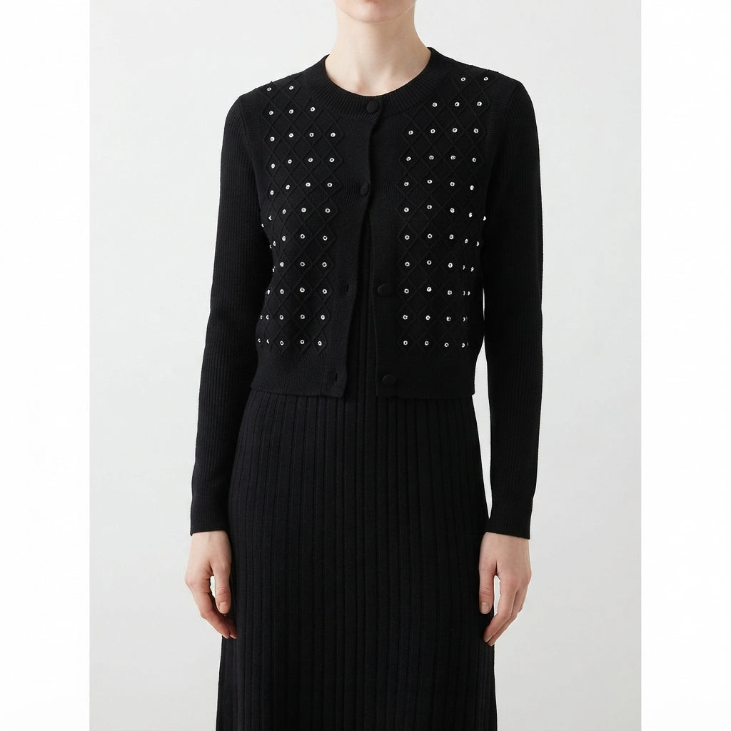 Embellished Cardigan Set (2068)