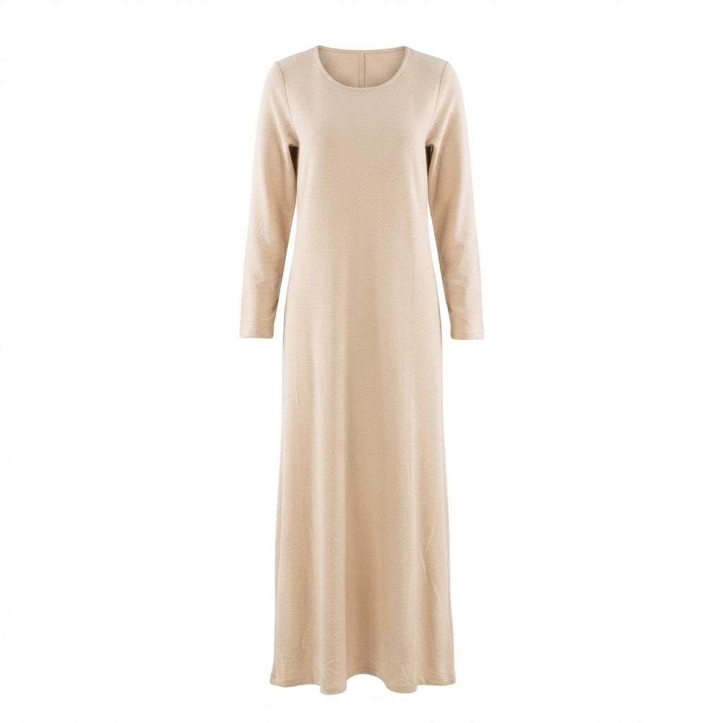 Layered Zip Collared Gown (VG-1719)