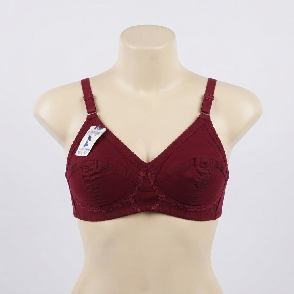 Lace-Trim Support Bra (ART2207)