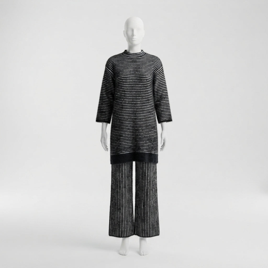Casual Two-Piece Sweater Set (63781)