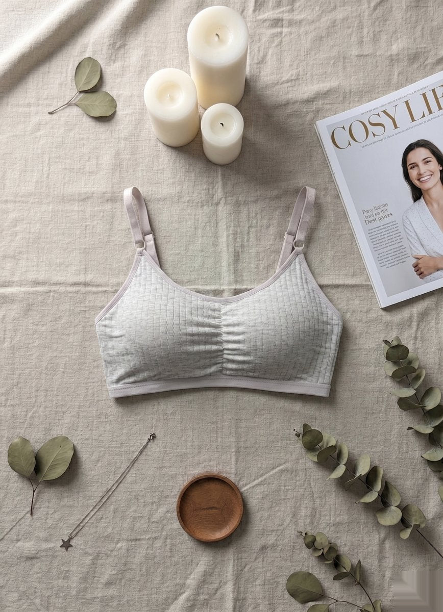 Smooth Contour Support Bra - Gray
