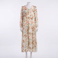 V-Neck Long-Sleeve Gown (A-226)