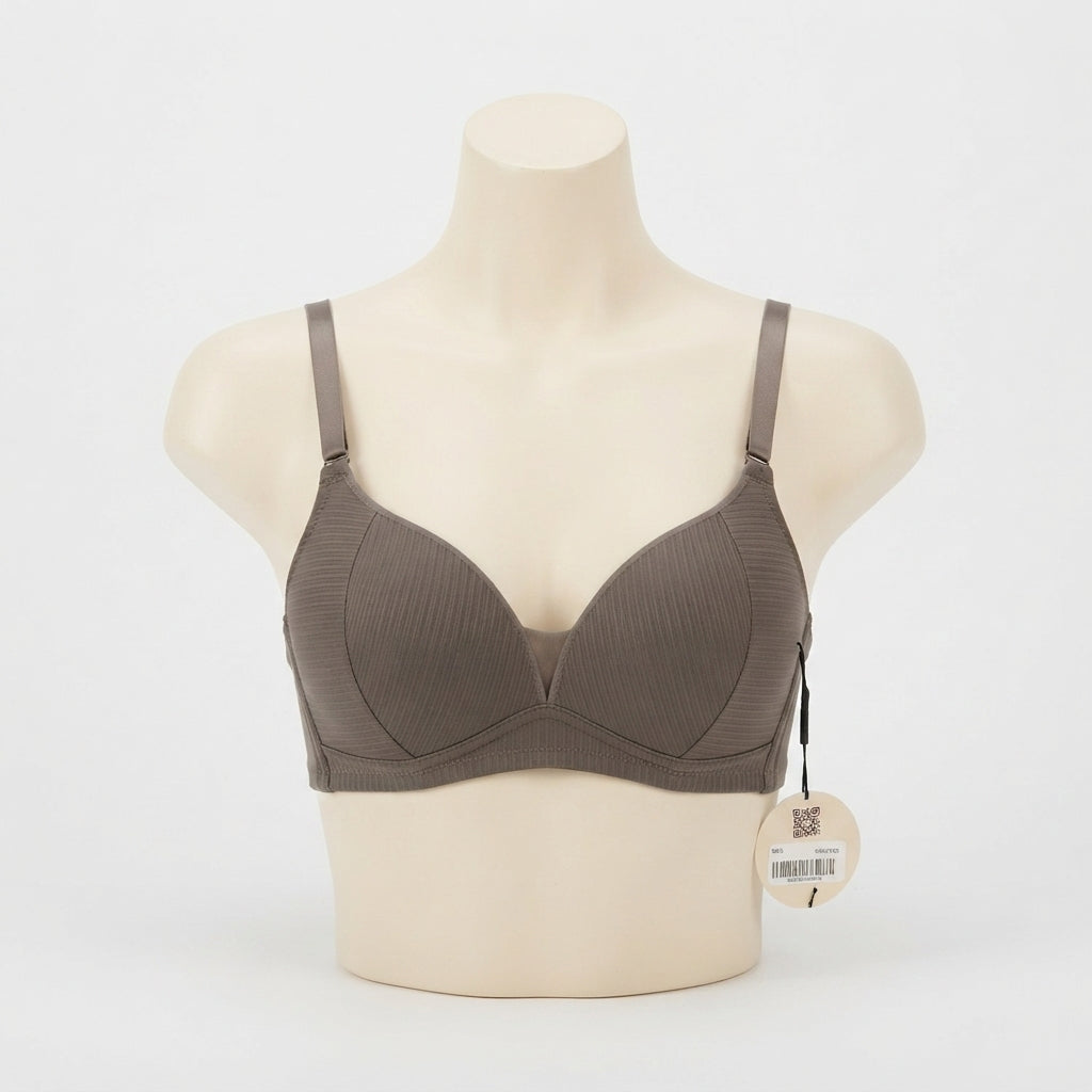 Soft-Touch Ribbed Lounge Bra (7866)