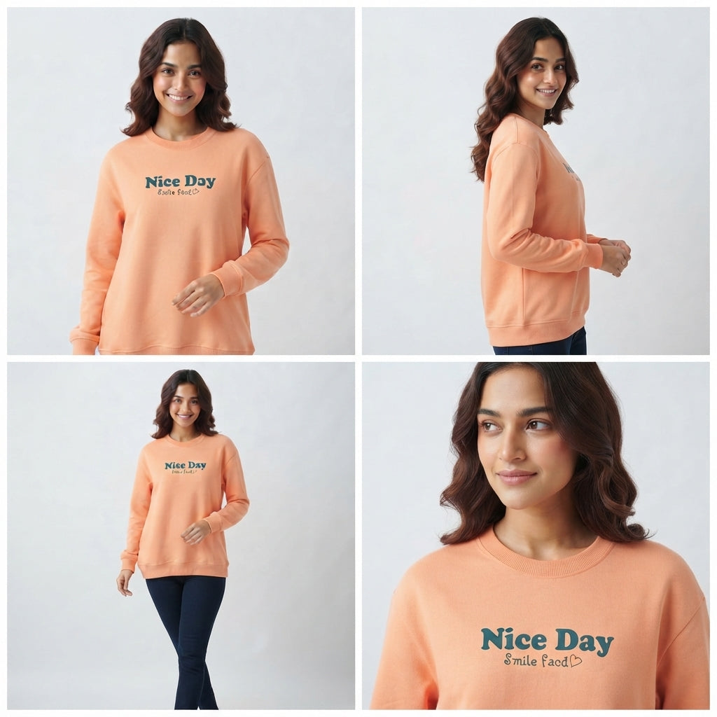 "Nice Day" Lettering Crewneck (593101)