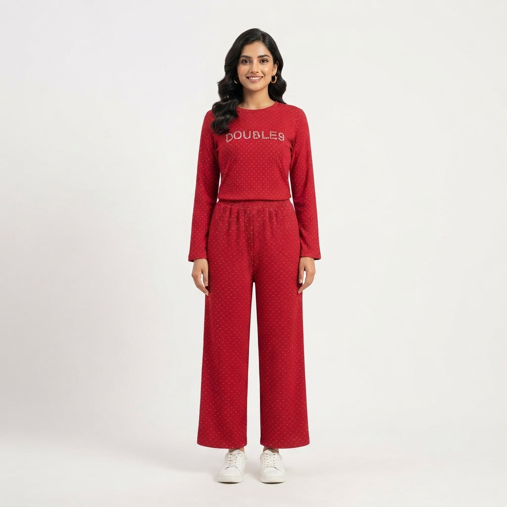 Doubles Dot Knit Co-Ord (5097)